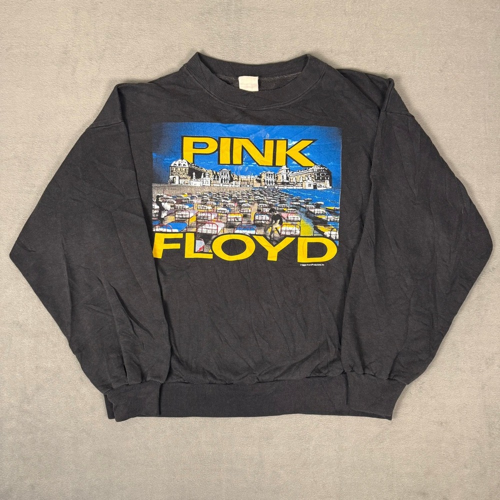 Vintage 1988 Pink Floyd Versailles Crewneck Sweatshirt AMLOR Tour Beds Graphic